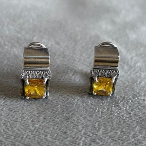 Sterling Silver with 18k gold earrings